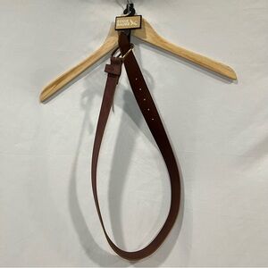 Eddie Bauer Dark Brown Leather Belt